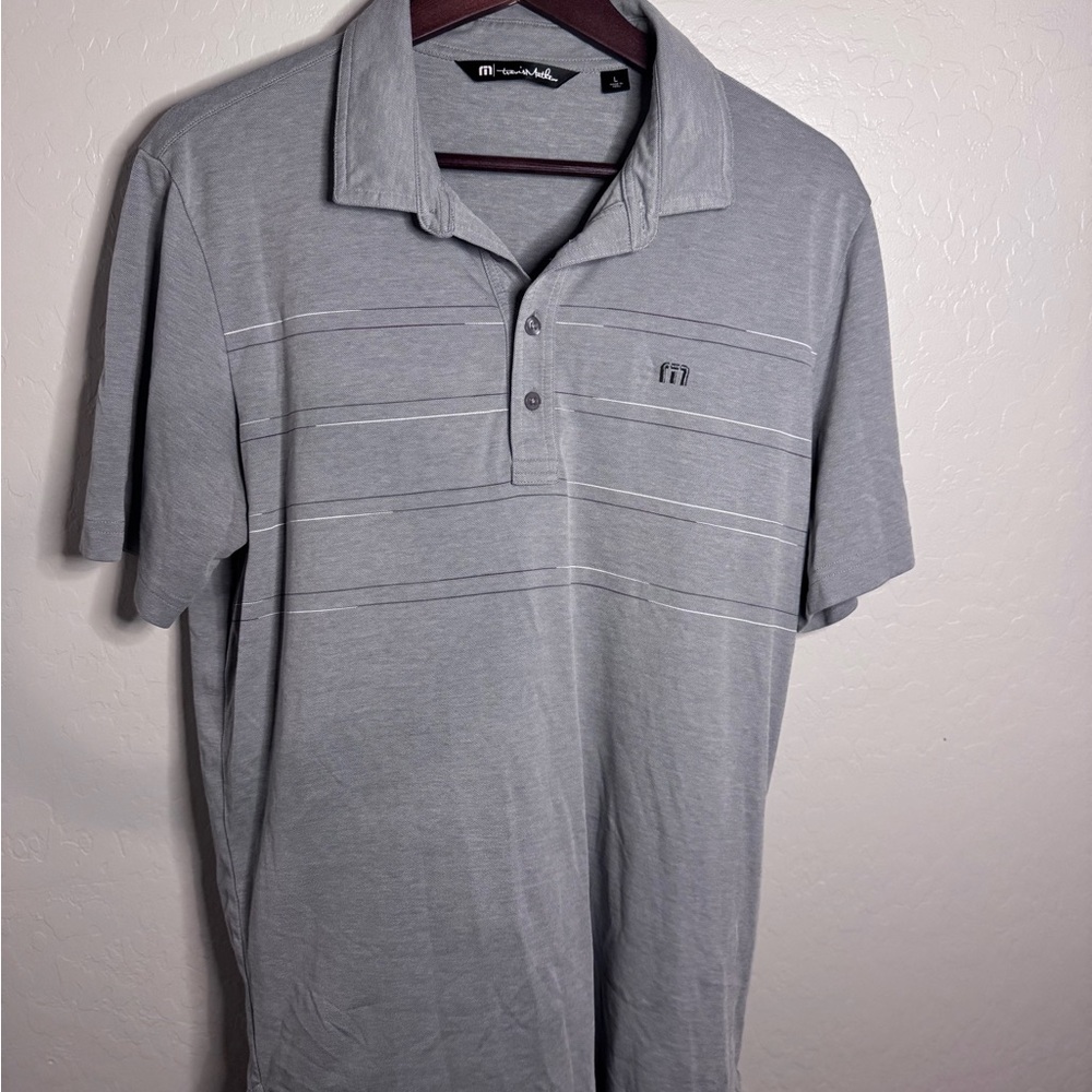 Travis Matthew Men's Gray Polo